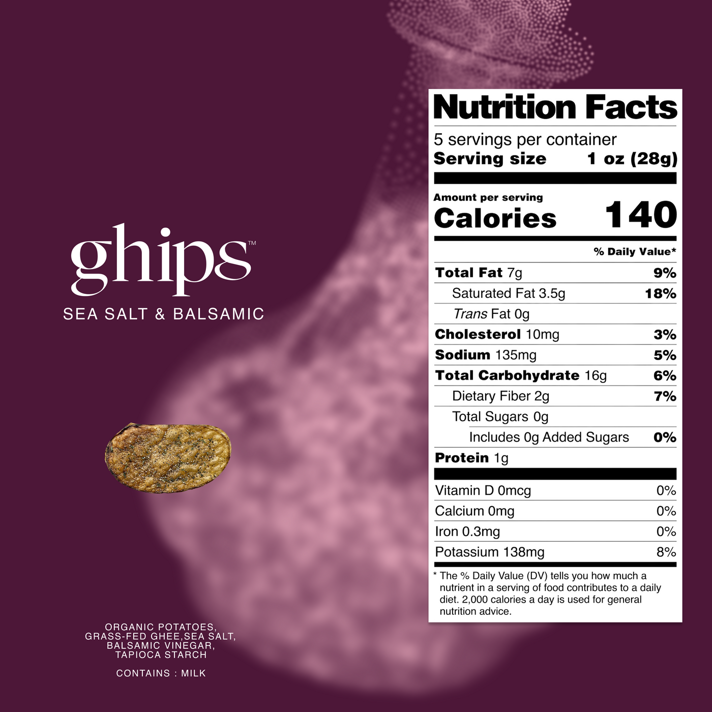 Sea Salt & Balsamic nutrition facts